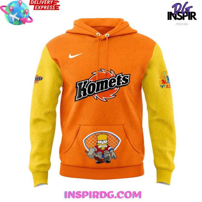 The Simpsons X Fort Wayne Komets Special All Over Print Hoodie - Image 2