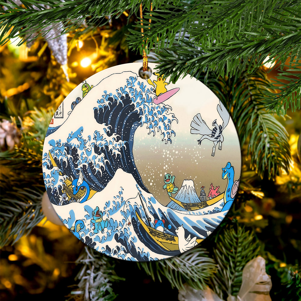 The Great Wave Japan Ceramic Ornament Perfect Gift For Holiday - Image 3