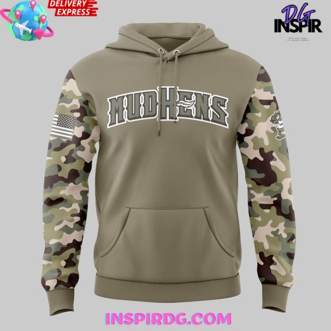 Toledo Mud Hens Military Appreciation Night 2025 All Over Print Hoodie - Image 2
