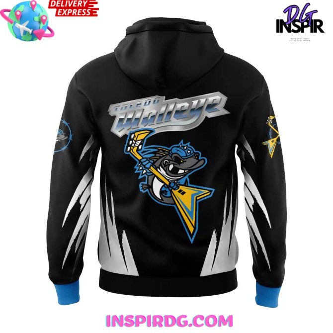 Toledo Walleye Rock The Rink Night 2025 All Over Print Hoodie - Image 3