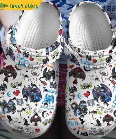 Toothless & Stitch Crocs Clog Shoes - Discover Comfort And Style Clog Shoes For Family