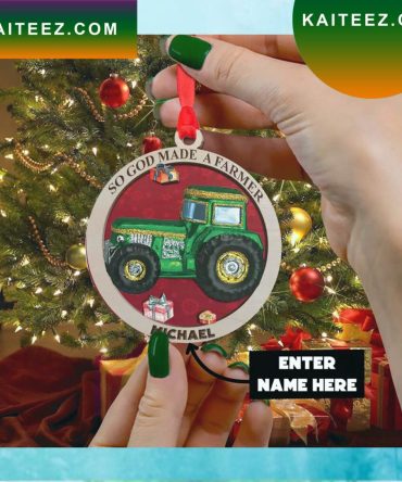 Tractor Personalized Ornament