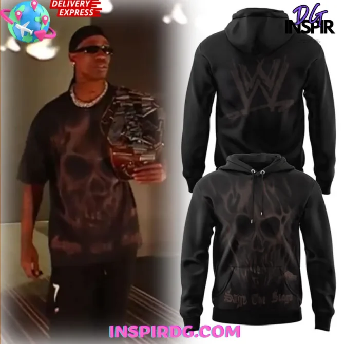 Travis Scott X Cj X Wwe Sage The Stage All Over Print Hoodie