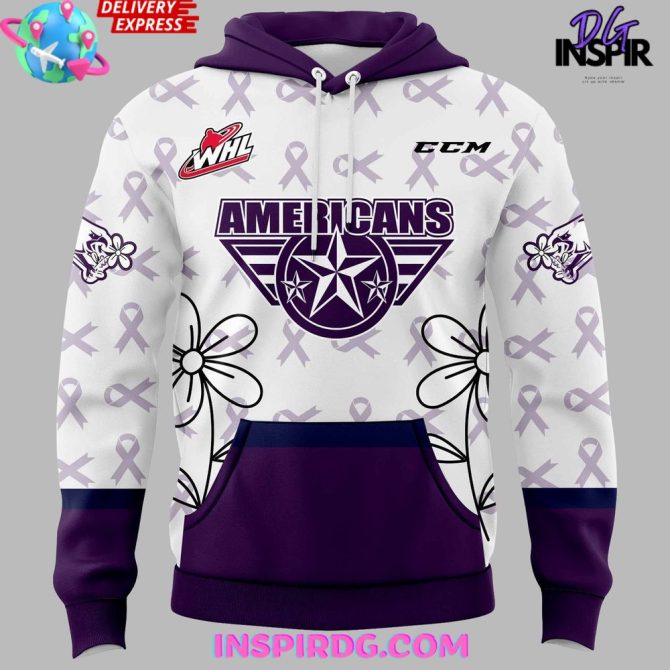 Tri-City Americans Alzheimer’S Awareness Special All Over Print Hoodie - Image 2