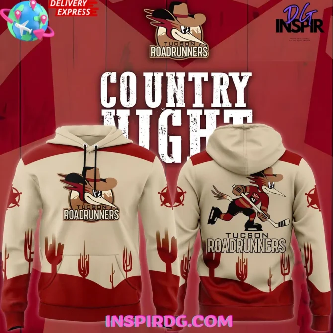 Tucson Roadrunners X Country Night 2025 All Over Print Hoodie
