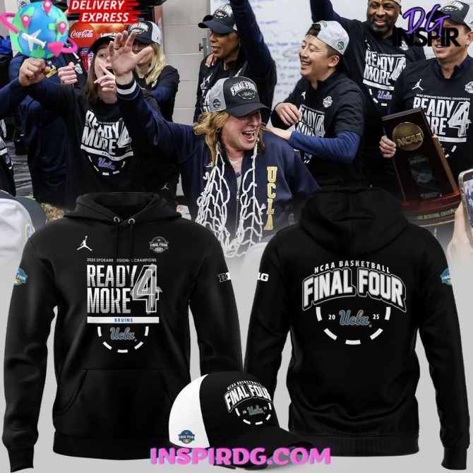 Ucla Bruins 2025 Final Four Regional Champions Locker Room All Over Print Hoodie