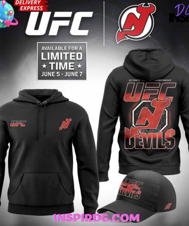 Ufc X New Jersey Devils Limited Edition All Over Print Hoodie