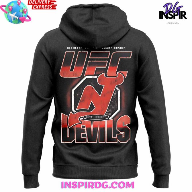 Ufc X New Jersey Devils Limited Edition All Over Print Hoodie - Image 3
