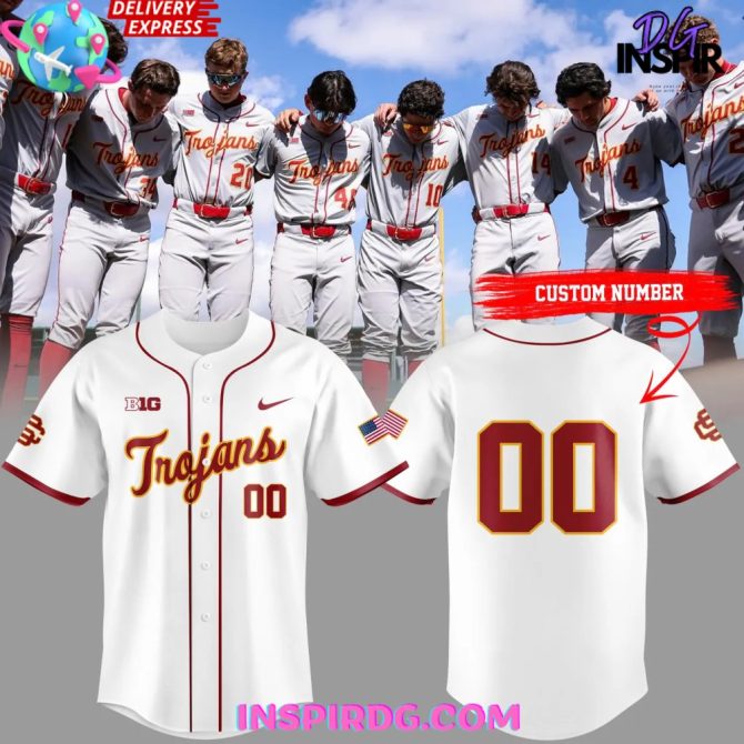 Usc Trojans Baseball Classic Script Special Baseball Jersey