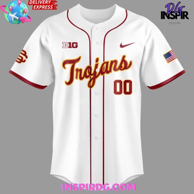 Usc Trojans Baseball Classic Script Special Baseball Jersey - Image 2