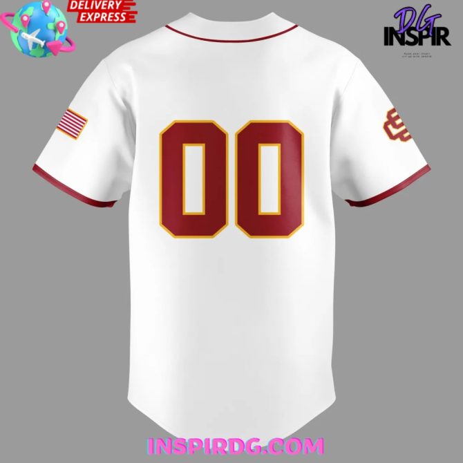 Usc Trojans Baseball Classic Script Special Baseball Jersey - Image 3