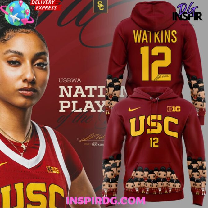 Usc Trojans Juju Watkins Player Of The Year Special All Over Print Hoodie