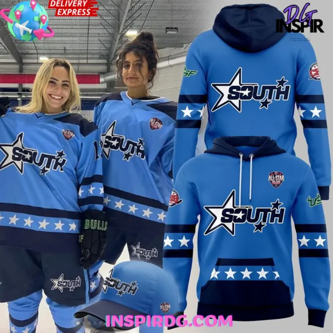 Usf Women’S Hockey Club 2025 All-Star Challenge All Over Print Hoodie