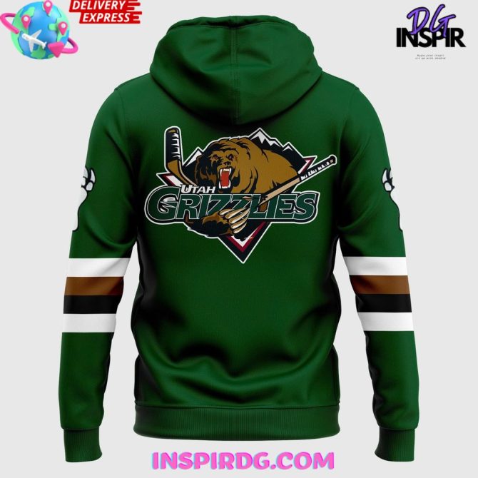 Utah Grizzlies 2025 Special Retro All Over Print Hoodie - Image 3