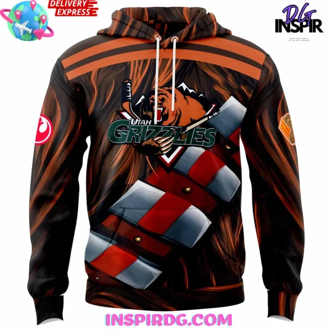 Utah Grizzlies X Galaxy 2025 All Over Print Hoodie - Image 2