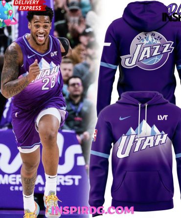 Utah Jazz 2025 Nba City Edition All Over Print Hoodie, 3D Hoodie