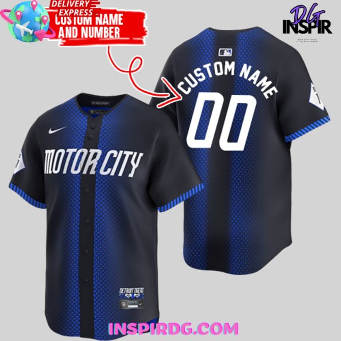 Detroit Tigers Motor City Connect 2024 Baseball Jersey - Image 2