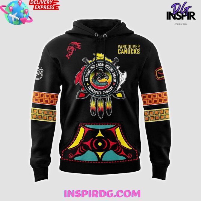 Vancouver Canucks 2025 National Indigenous History Personalized All Over Print Hoodie - Image 2