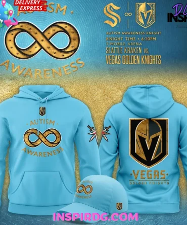 Vegas Golden Knights Autism Awareness 2025 All Over Print Hoodie