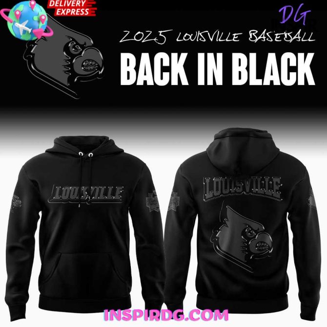 Louisville Cardinals Back In Black 2025 All Over Print Hoodie