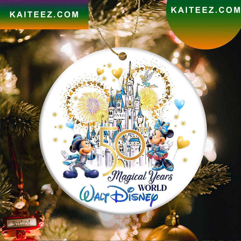 Walt Disney 50Th Anniversary Christmas Ornament