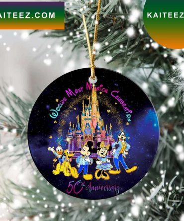Walt Disney Magic World 50Th Anniversary Ornament