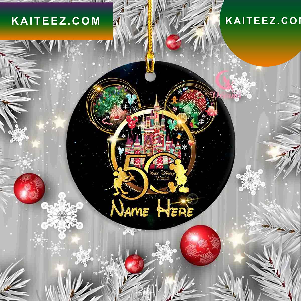 Walt Disney World 50Th Anniversary Ornament