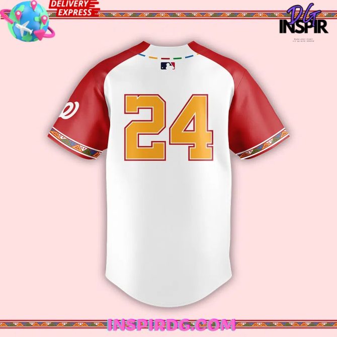 Washington Nationals Hispanic Heritage Day 2024 Baseball Jersey - Image 4