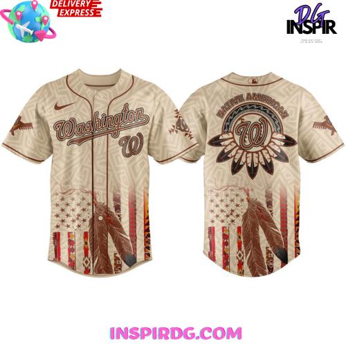 Washington Nationals Native American Heritage Honor 2025 Edition Baseball Jersey - Image 2