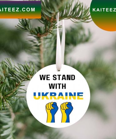 We Stand With Ukraine Pray For Ornament