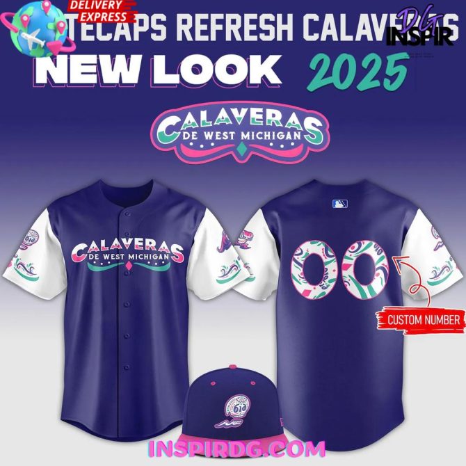 West Michigan Whitecaps 2025 Calaveras De West Michigan Baseball Jersey