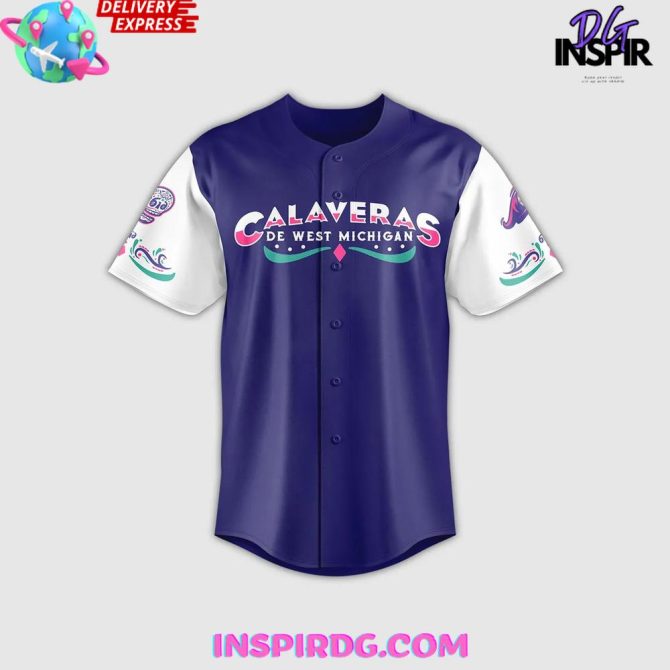 West Michigan Whitecaps 2025 Calaveras De West Michigan Baseball Jersey - Image 2