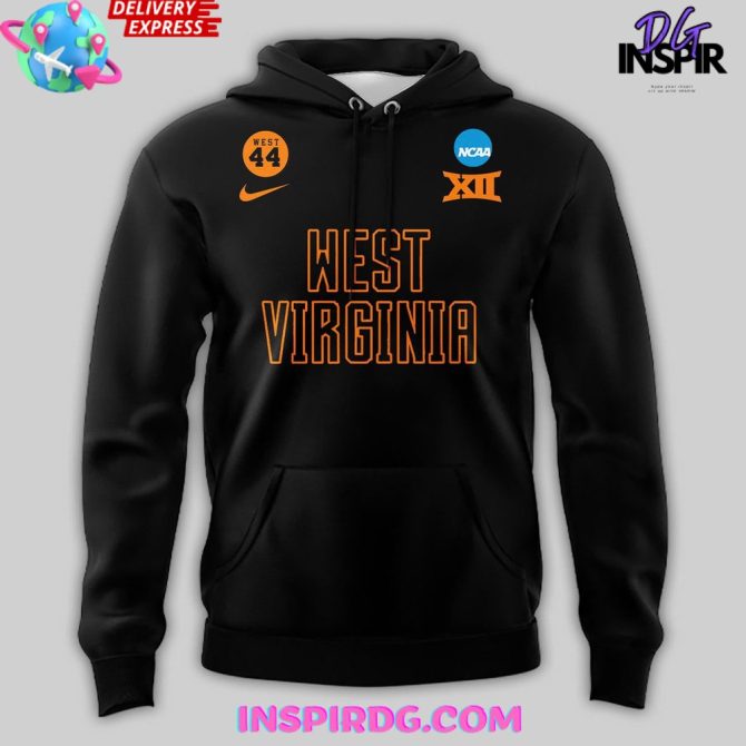 West Virginia Mountaineers Basketball Dark Mode 2025 All Over Print Hoodie - Image 2