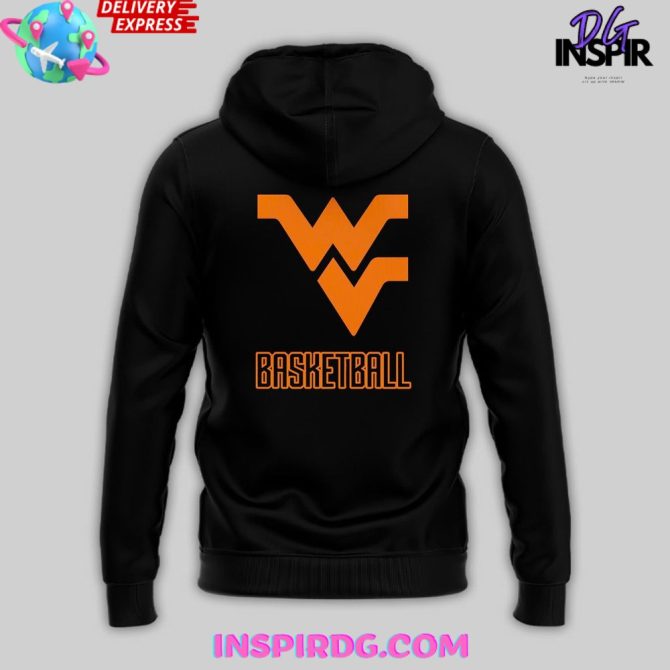 West Virginia Mountaineers Basketball Dark Mode 2025 All Over Print Hoodie - Image 3
