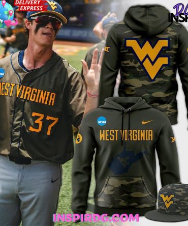West Virginia Mountaineers Military Appreciation 2025 Camo All Over Print Hoodie