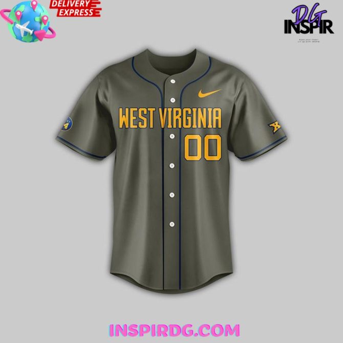 West Virginia Mountaineers X 2025 Armed Forces Baseball Jersey - Image 2