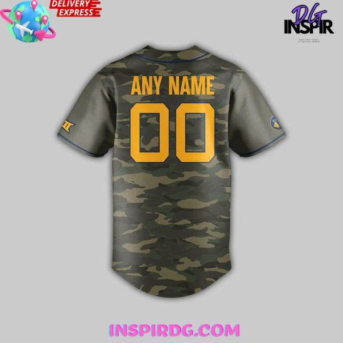 West Virginia Mountaineers X 2025 Armed Forces Baseball Jersey - Image 3