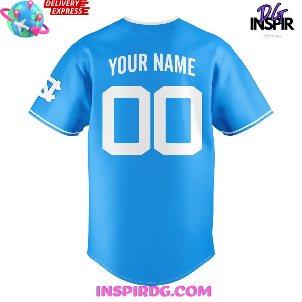 Carolina Tar Heels Baseball 2025 Blue Jersey - Image 3