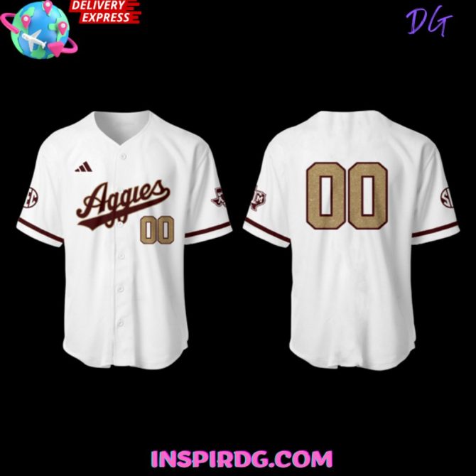 Texas A&M Aggies Baseball New Uniform 2025 Jersey - Image 2