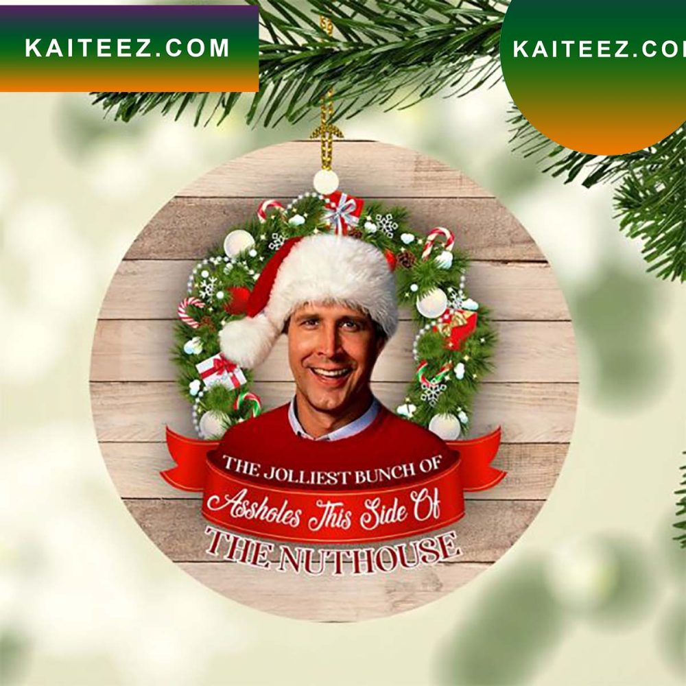 Xmas Jolliest Bunch Of Assholes Nuthouse Christmas Ornament
