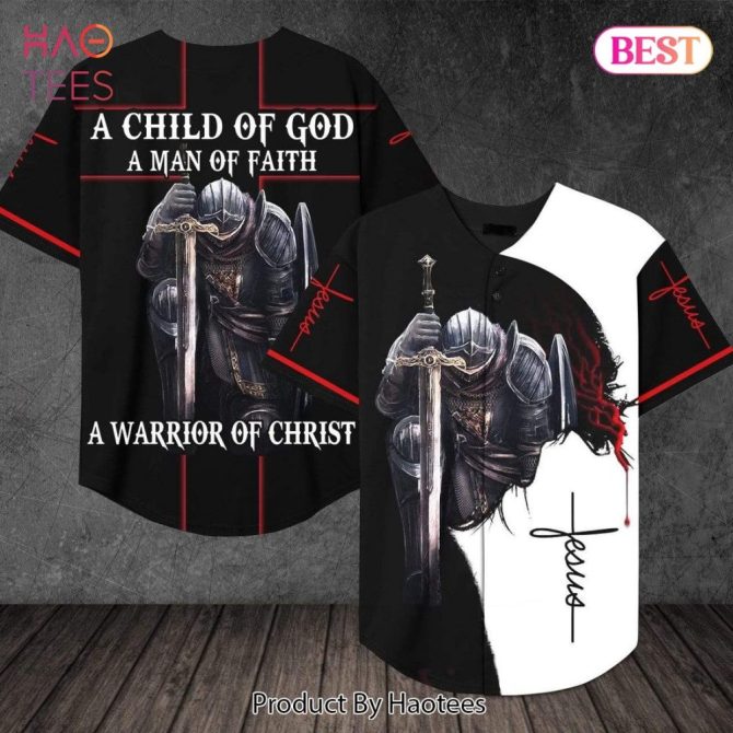 Christian Warrior Baseball Jersey - Faith Armor Apparel For Believers , Haotees