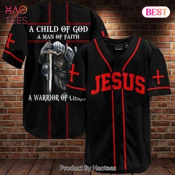 Faith Warrior Baseball Jersey - 'Jesus' Design For Devout Believers