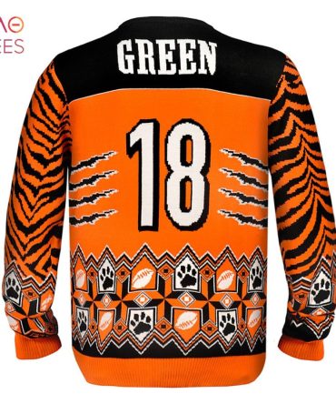 Best A.J. Green Cincinnati Bengals Nfl Ugly Player Ugly Christmas Sweater