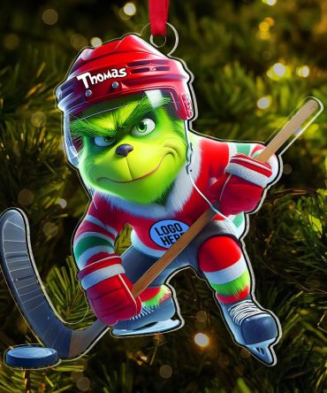 Personalized Gifts For Ice Hockey Lovers Christmas Ornament 05Ohpu071124