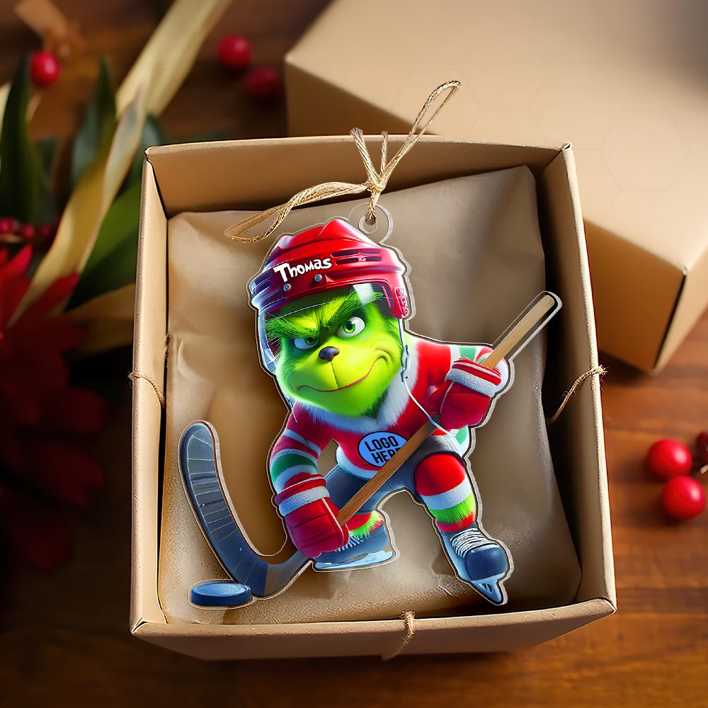 Personalized Gifts For Ice Hockey Lovers Christmas Ornament 05Ohpu071124 - Image 2