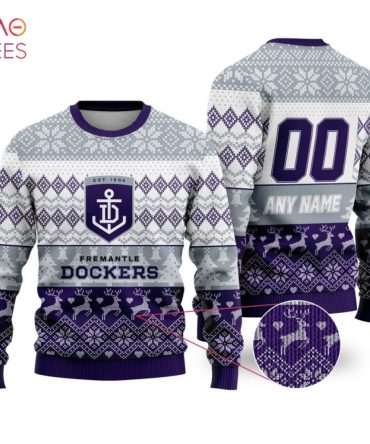 Customizable Fremantle Dockers Christmas Sweater – Perfect Gift For Fans!