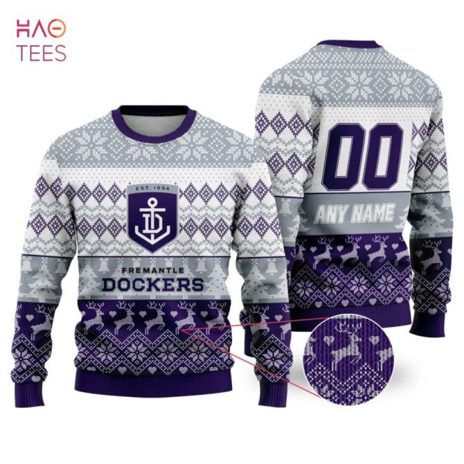Customizable Fremantle Dockers Christmas Sweater – Perfect Gift For Fans!