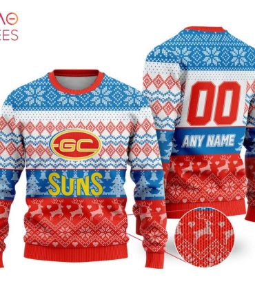 Customizable Gc Suns Christmas Sweater – Festive Knit With Name & Number Option