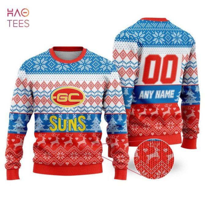 Customizable Gc Suns Christmas Sweater – Festive Knit With Name & Number Option