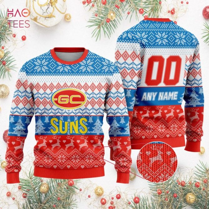 Customizable Gc Suns Christmas Sweater – Festive Knit With Name & Number Option - Image 2